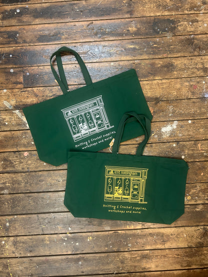 Knit Nottingham Heavyweight Canvas Oversized Tote Bag