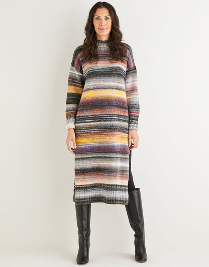 Sirdar - 10137 - Funnel Neck Tunic Dress