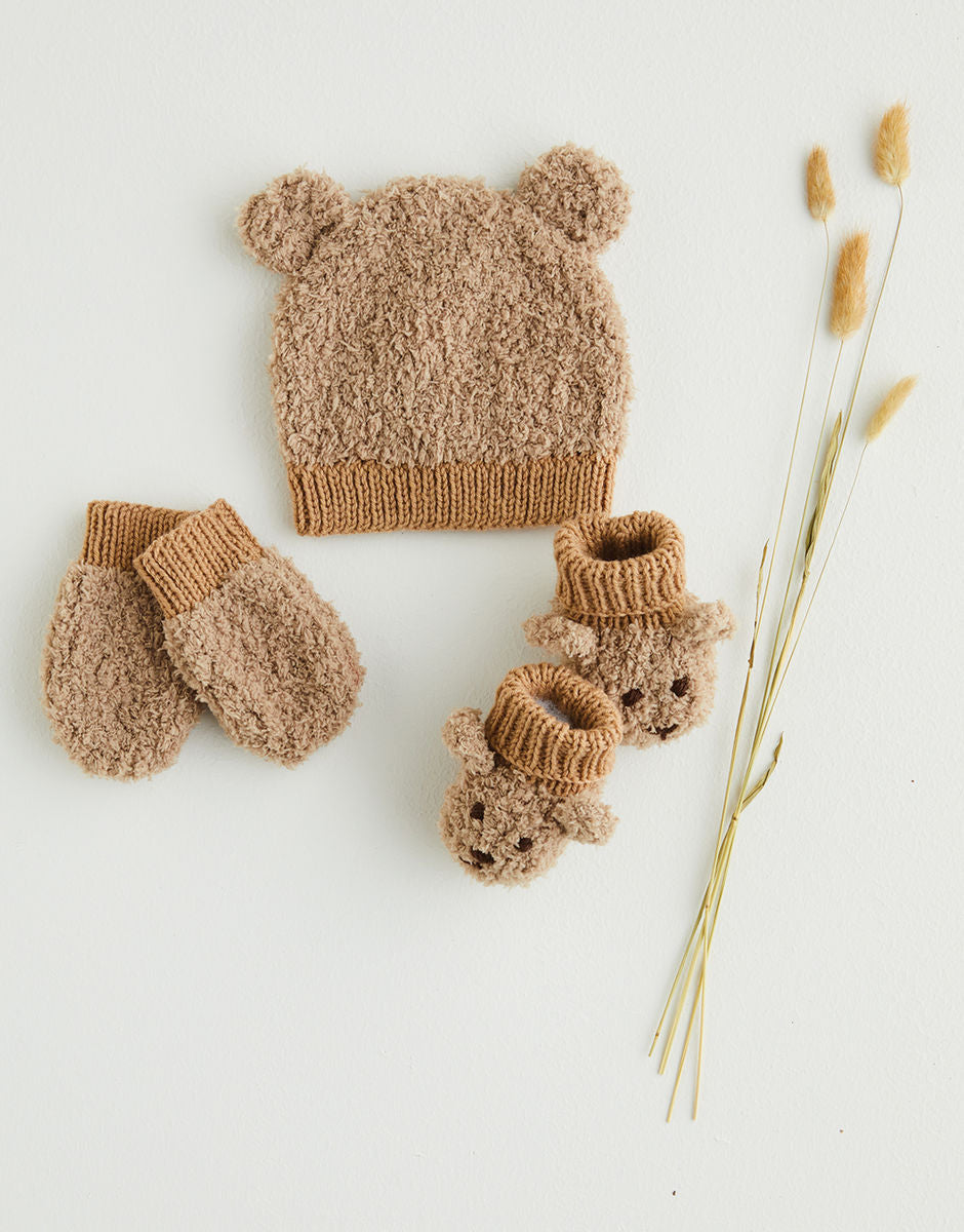 Sirdar Snuggly Snowflake Chunky Knitting Pattern - Hat & Mittens 5396