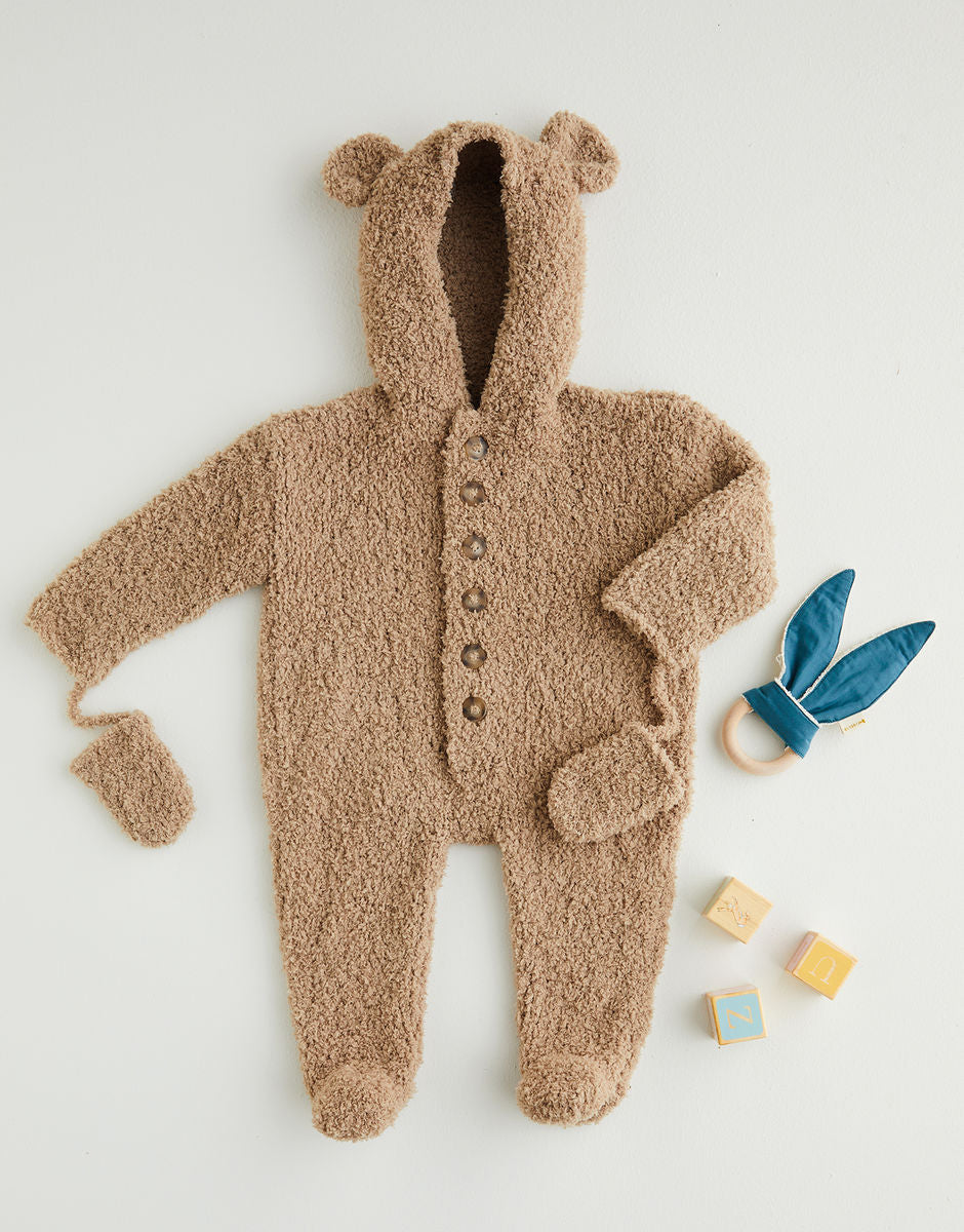 Sirdar - Teddy Bear Romper in Sirdar Snuggly Snowflake - 5400