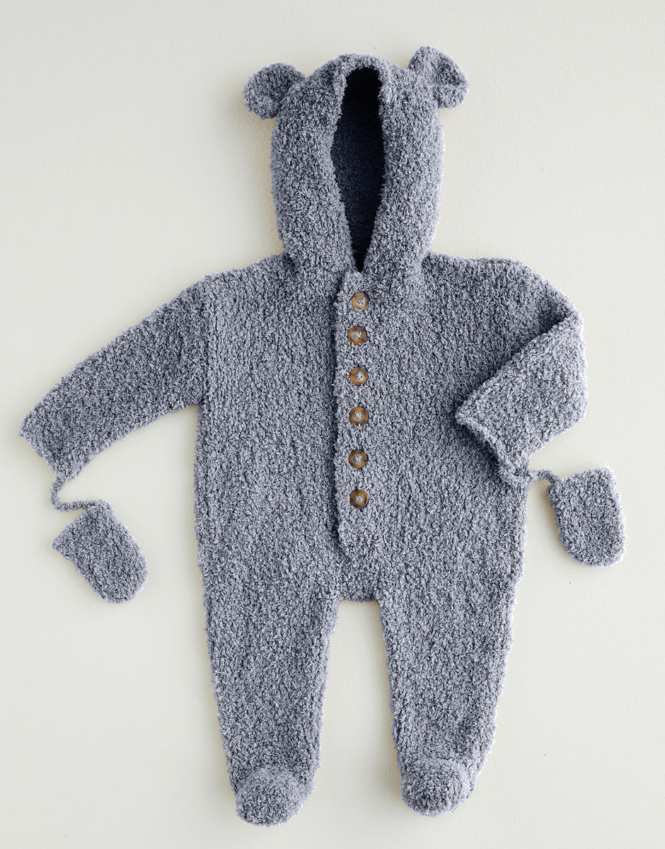 Sirdar - Teddy Bear Romper in Sirdar Snuggly Snowflake - 5400