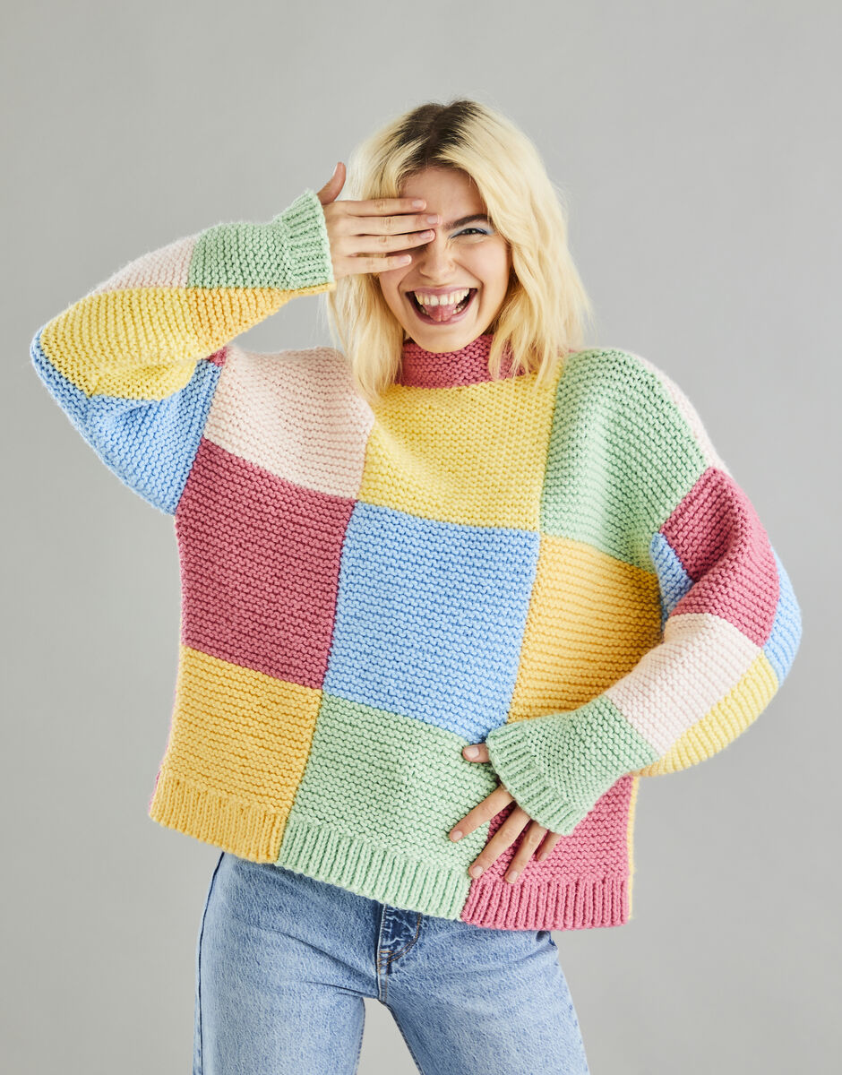 Hayfield - 10601 - Patchwork Sweater Kit