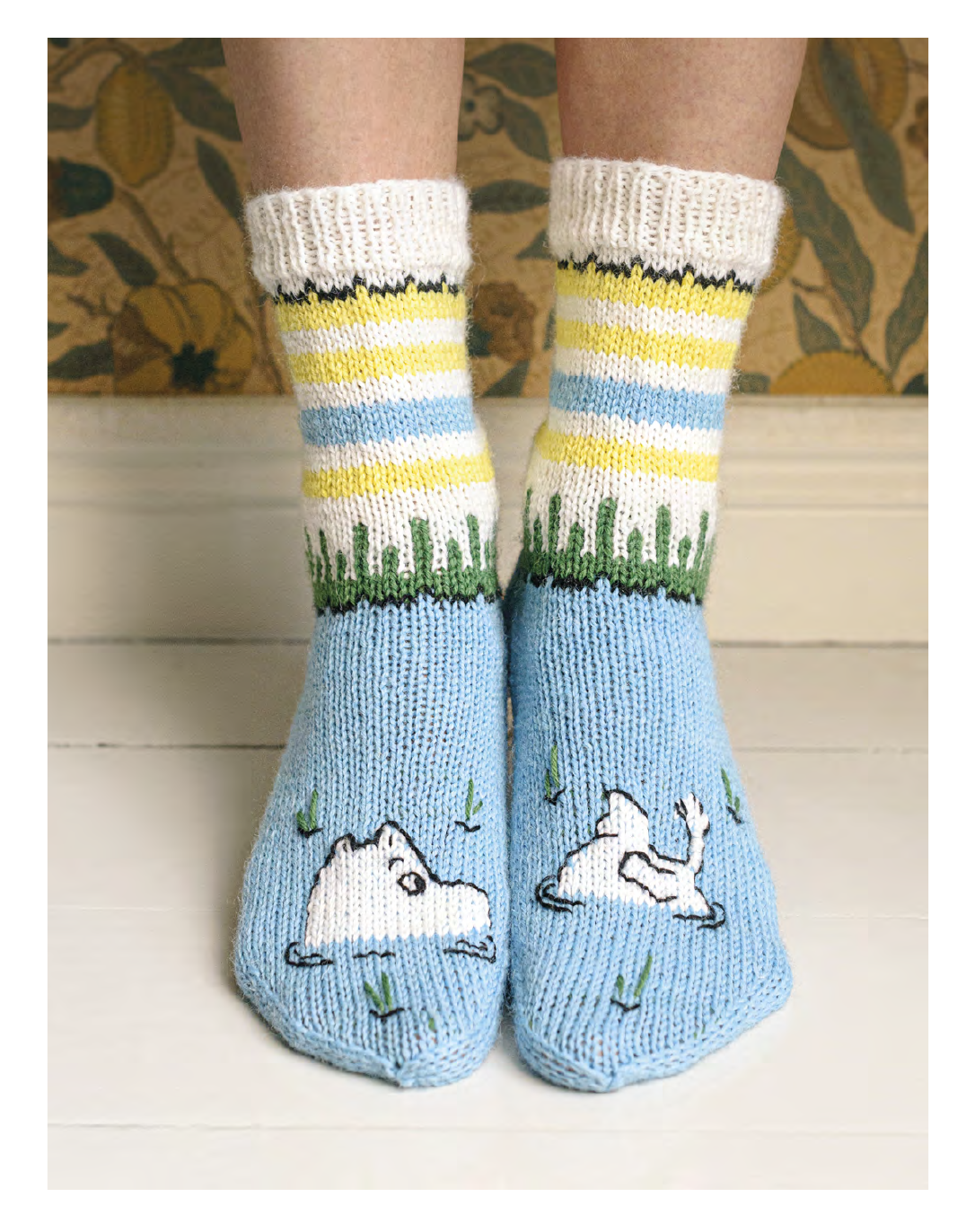 Knitted Moomin Socks by Moomin & Linda Permanto