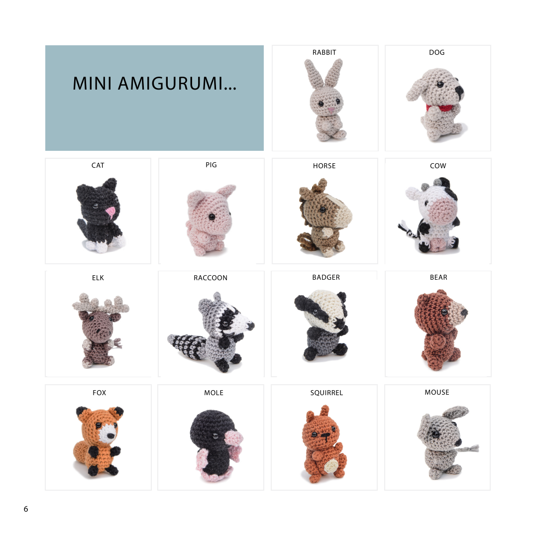 Mini Amigurumi Animals by Sarah Abbondio (Copy)