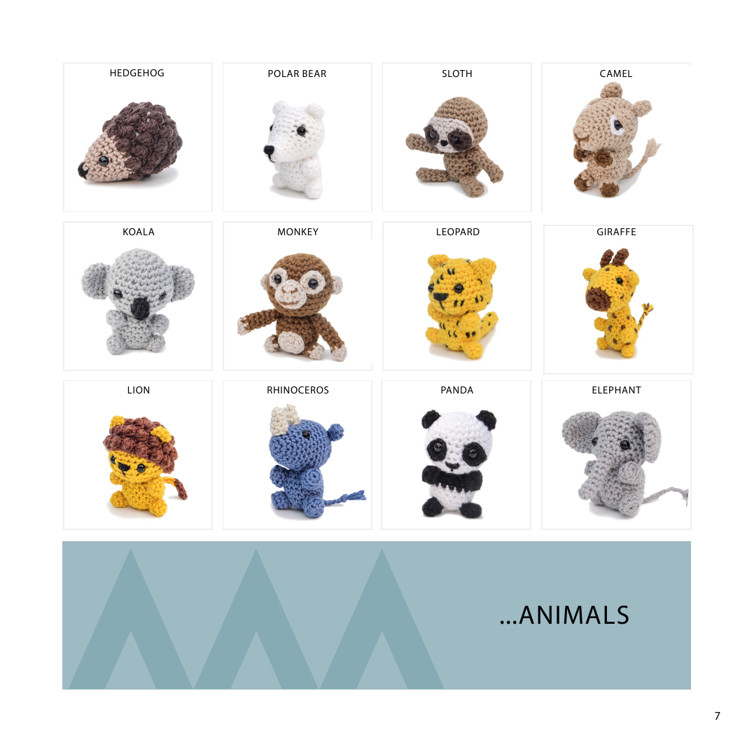 Mini Amigurumi Animals by Sarah Abbondio (Copy)