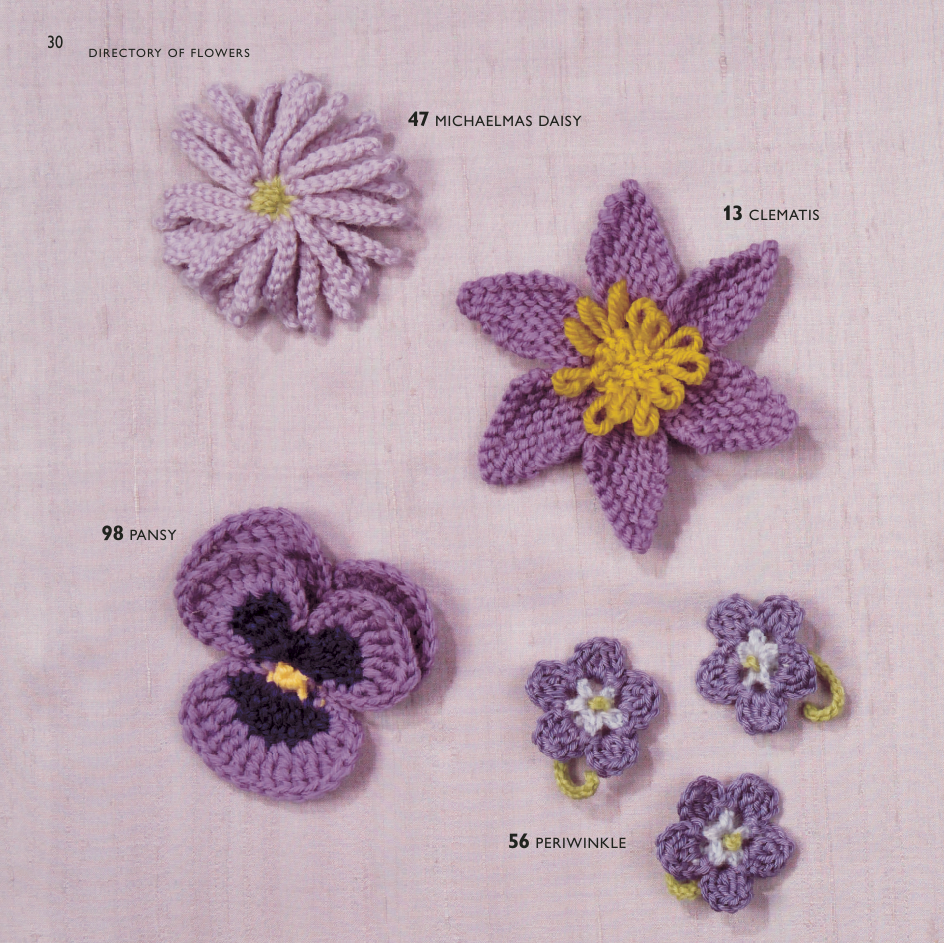 100 Flowers to Knit & Crochet by Lesley Stanfield