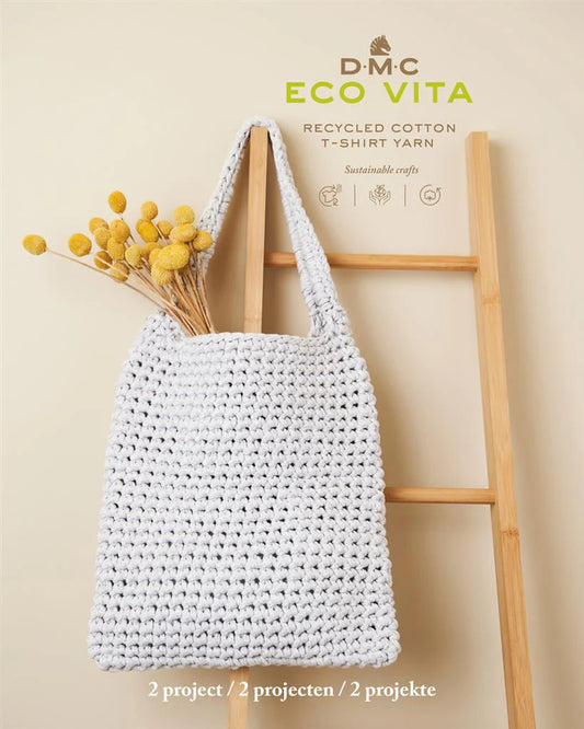 DMC Recycled Cotton T-shirt yarn Crochet bag pattern