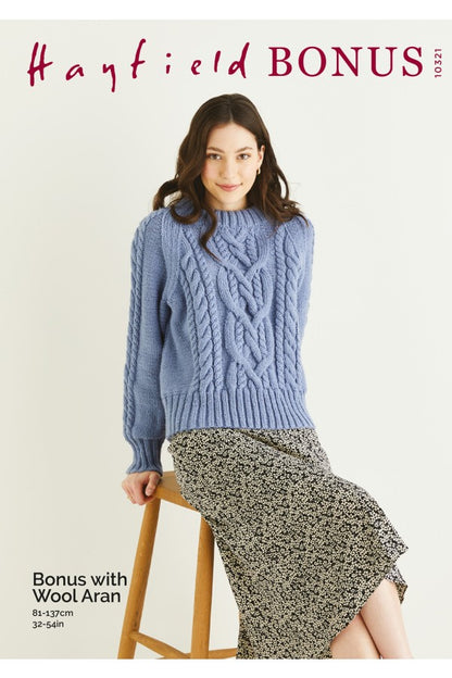 10321 - Hayfield Bonus Aran - Sweater