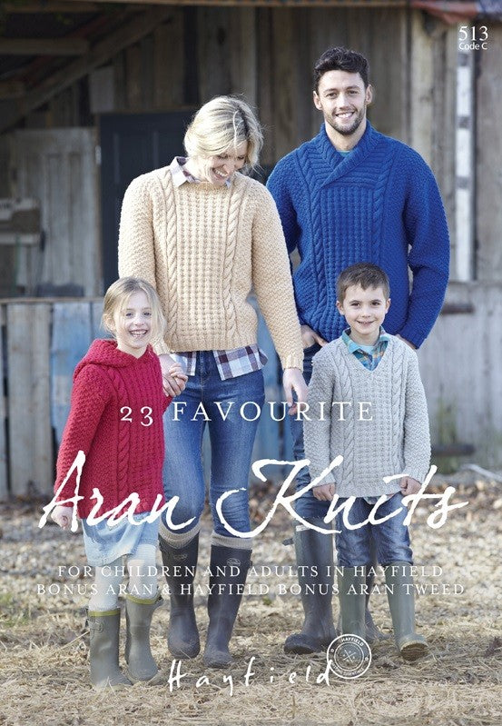 Hayfield Bonus Aran - 23 Favourite Aran Knits (Book)