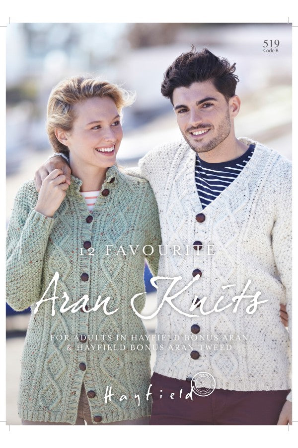 Hayfield Bonus Aran - 12 Favourite Aran Knits (Book)