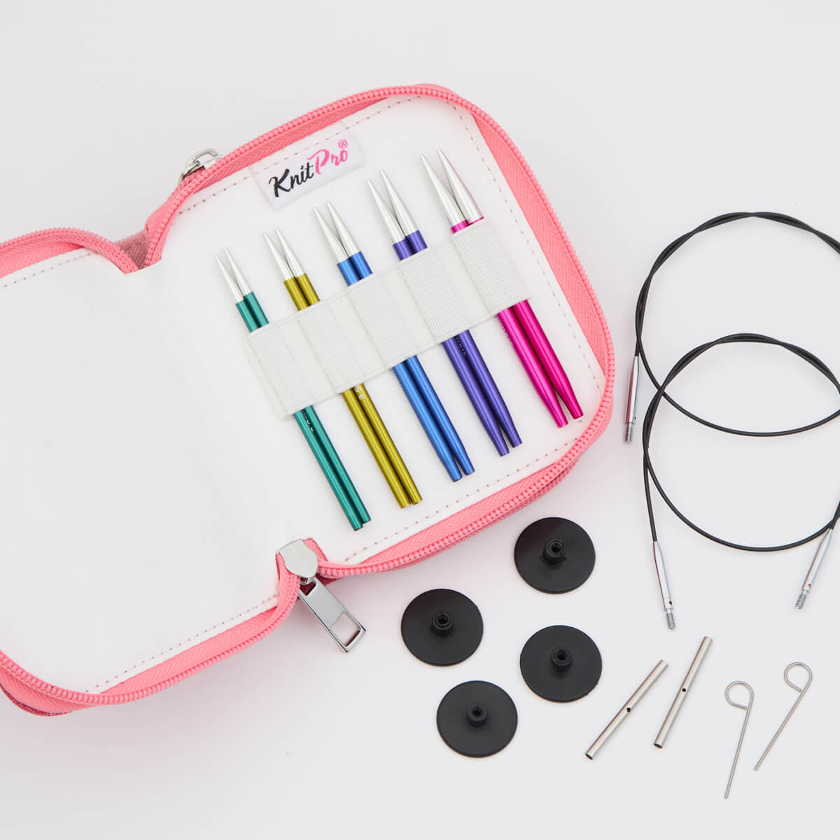 KnitPro Zing 10cm/4" Starter Interchangeable Needle Set - 5 Sizes 3.0 – 5.00mm