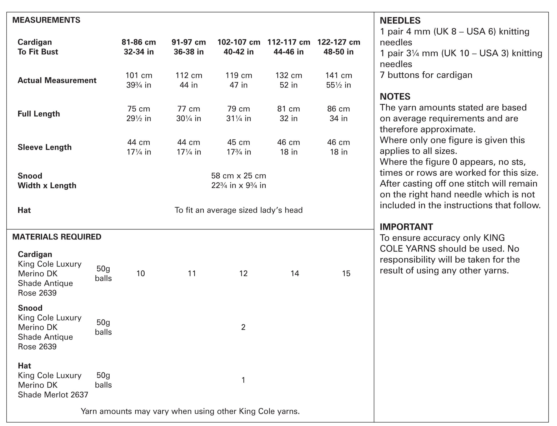 size guide