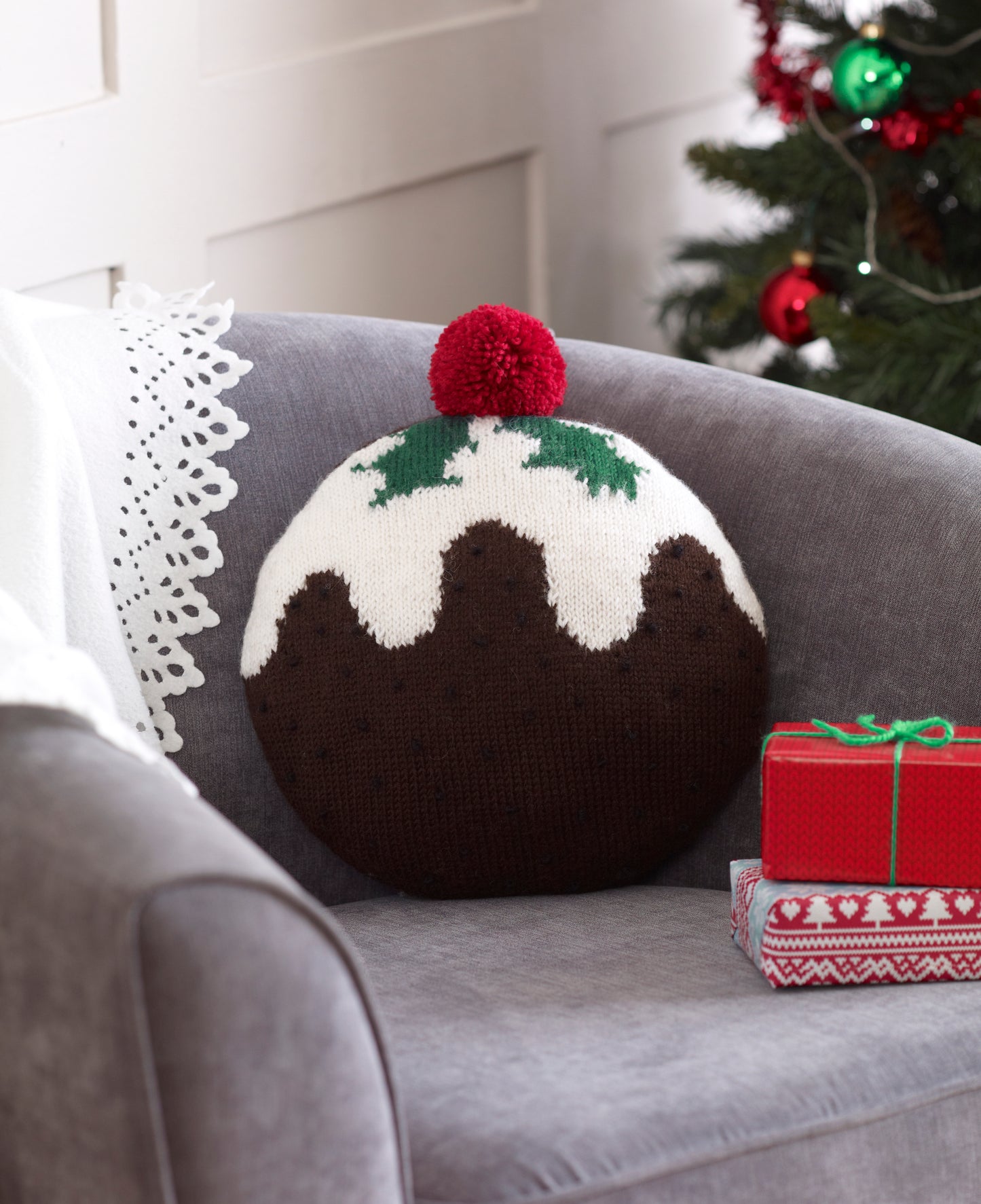 Christmas Pudding Cushion