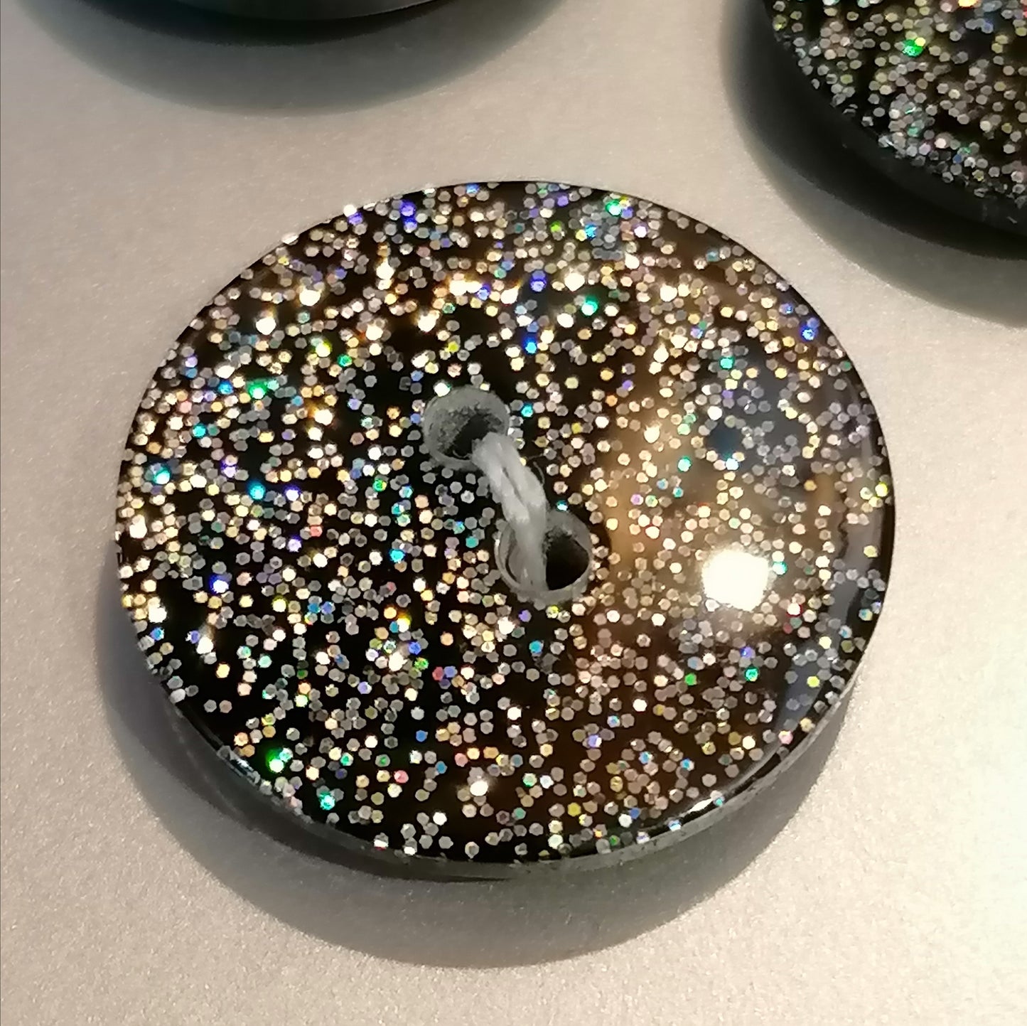 Holo Glitter Buttons