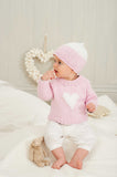 Little Heart Jersey & Little Petal Hat
