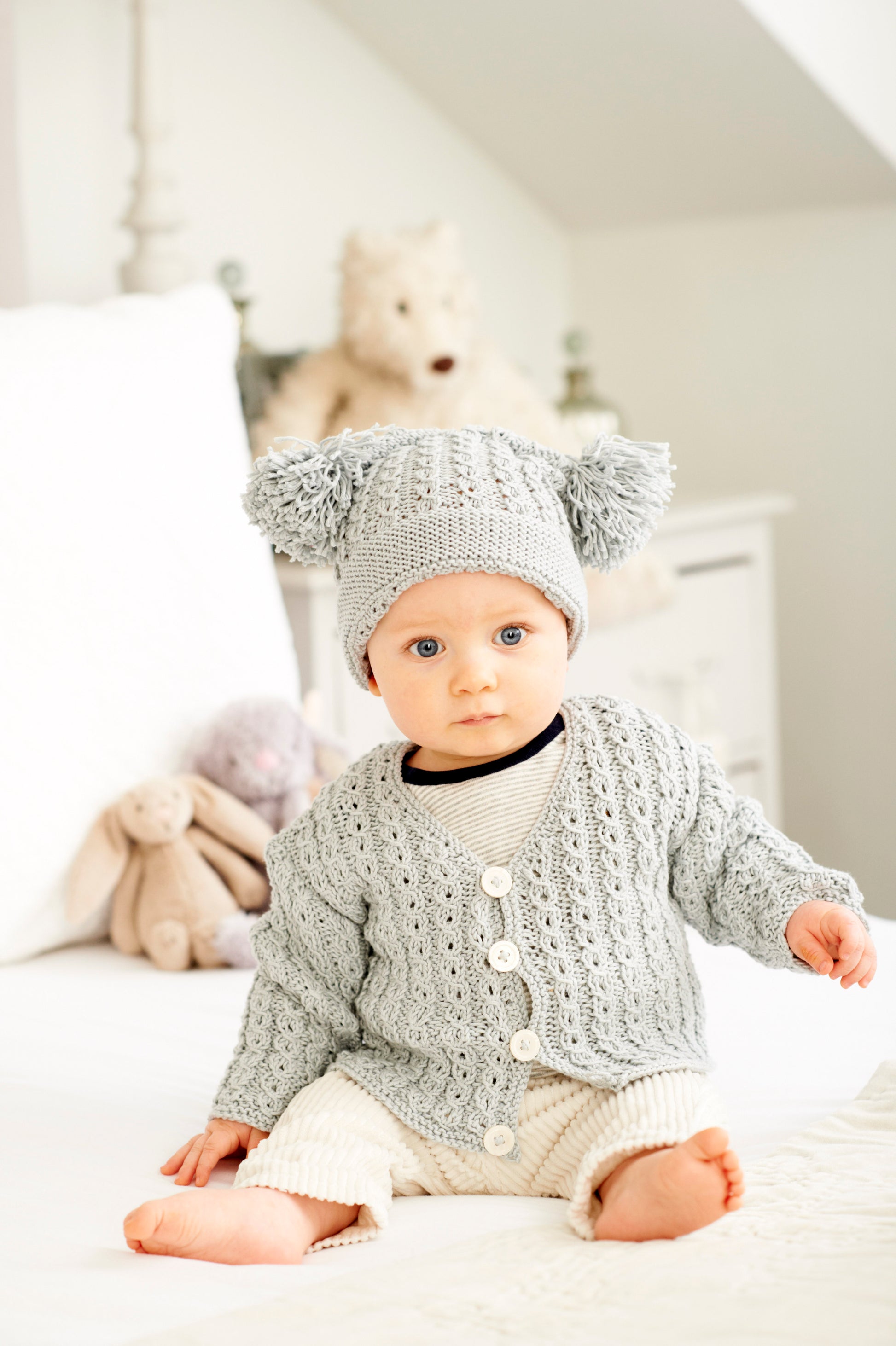 Little Vintage Cable Jacket & Hat