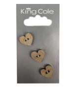 Wooden Heart Buttons - BUT103